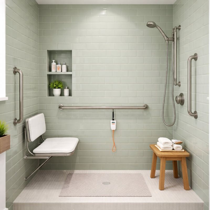 Senior Shower Installation in Portland, ME